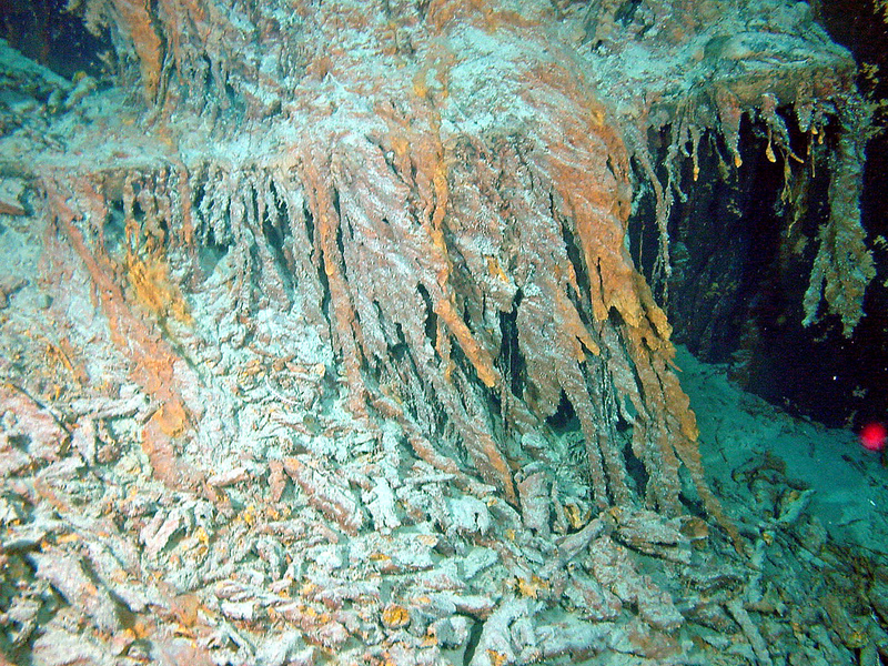 Halomonas titánica en el Titanic. Wikimedia Commons